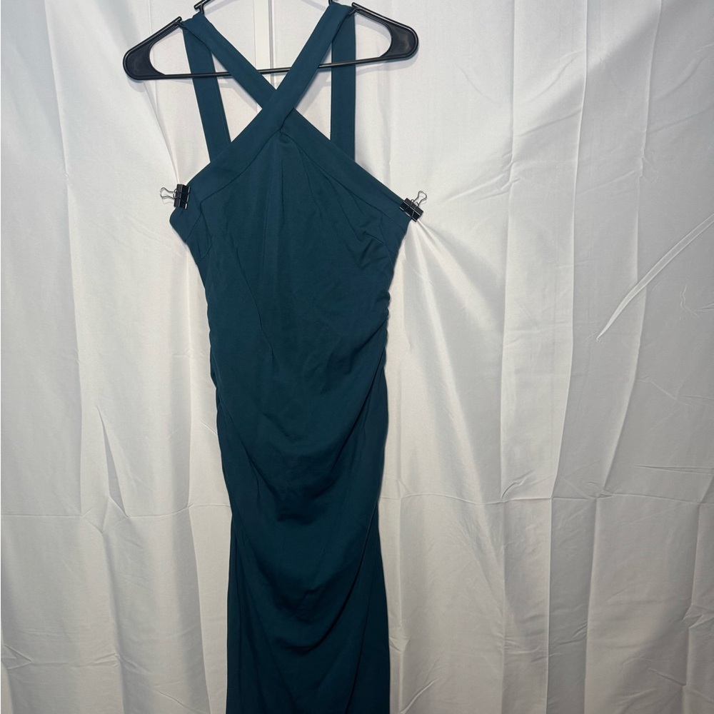 Grace Karin Teal Backless Dress Size M